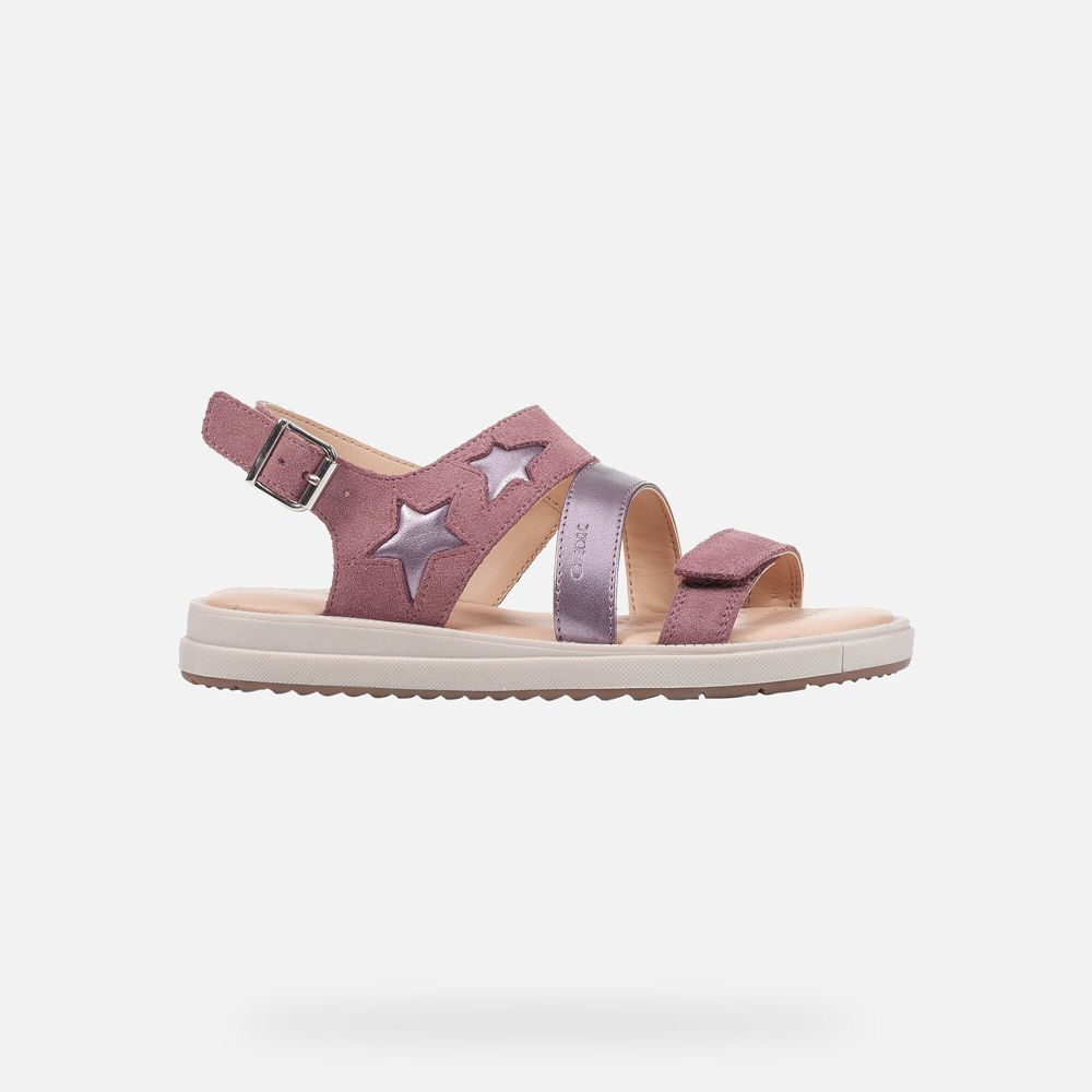 Geox Sandals Pink Rebecca - Geox Girls Shoes - HQPTVF685